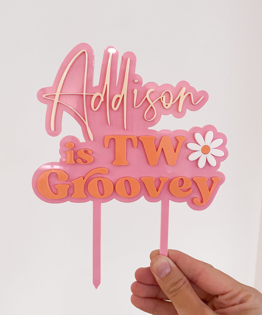 3D Daisy Birthday Cake Topper