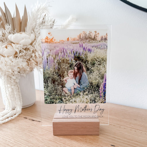 Mother's Day Poleroid Photo Plaque