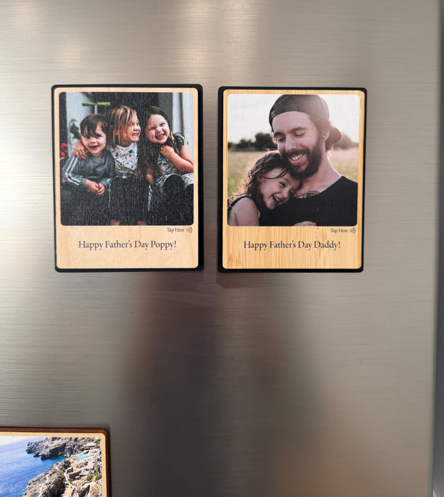 Personalised Father's Day Voice Message Photo Magnet