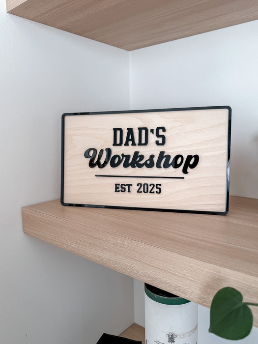 Personalised Workshop Sign