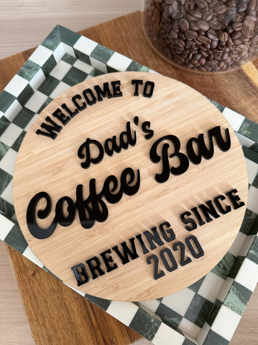 Personalised Coffee Bar Sign