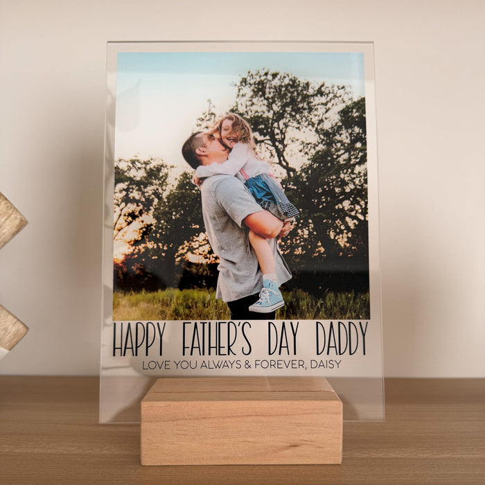 Father's Day Photo Plaque