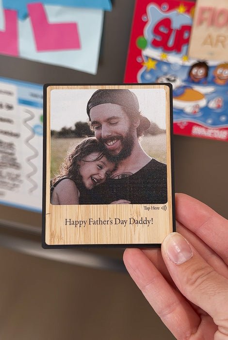 Personalised Father's Day Voice Message Photo Magnet