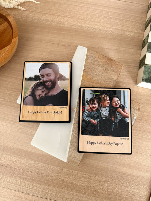 Personalised Father's Day Voice Message Photo Magnet