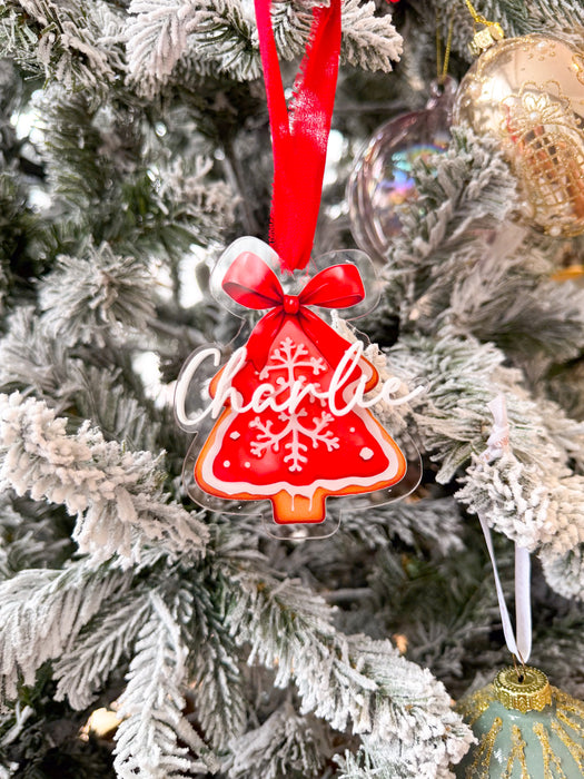 Personalised Christmas Character Ornaments – Acrylic Name Baubles (15 Designs)