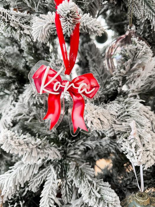 Personalised Christmas Character Ornaments – Acrylic Name Baubles (15 Designs)