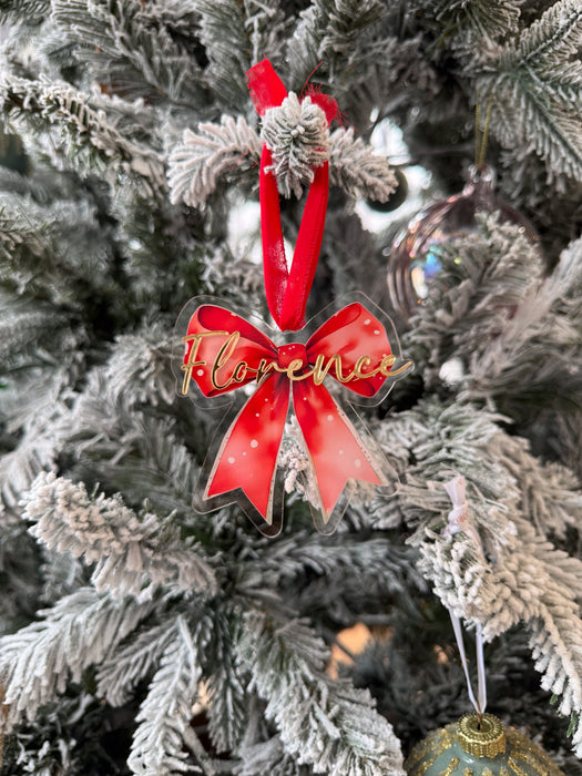 Personalised Christmas Character Ornaments – Acrylic Name Baubles (15 Designs)