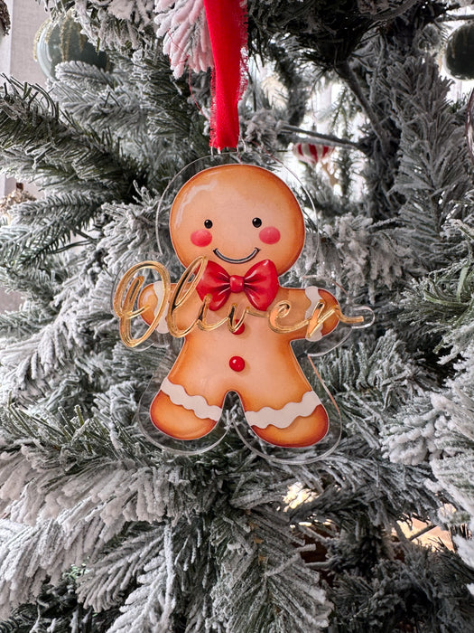 Personalised Christmas Character Ornaments – Acrylic Name Baubles (15 Designs)