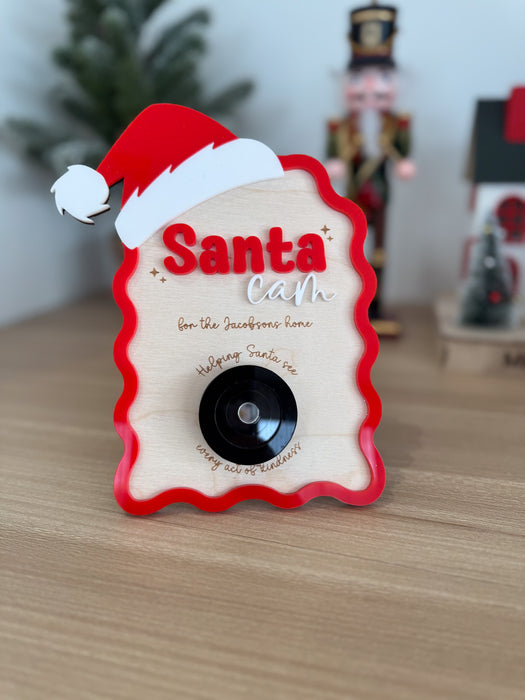 Personalised Santa Cam Decoration Keepsake for Kids