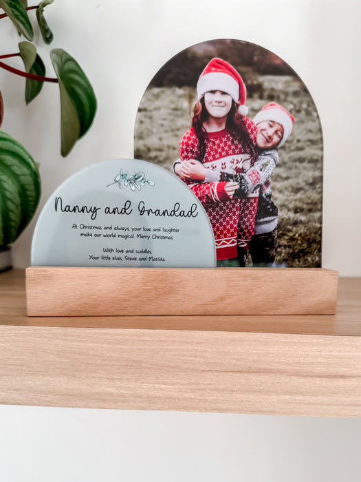 Personalised Photo and Message Plaque – Thoughtful Christmas Gifting