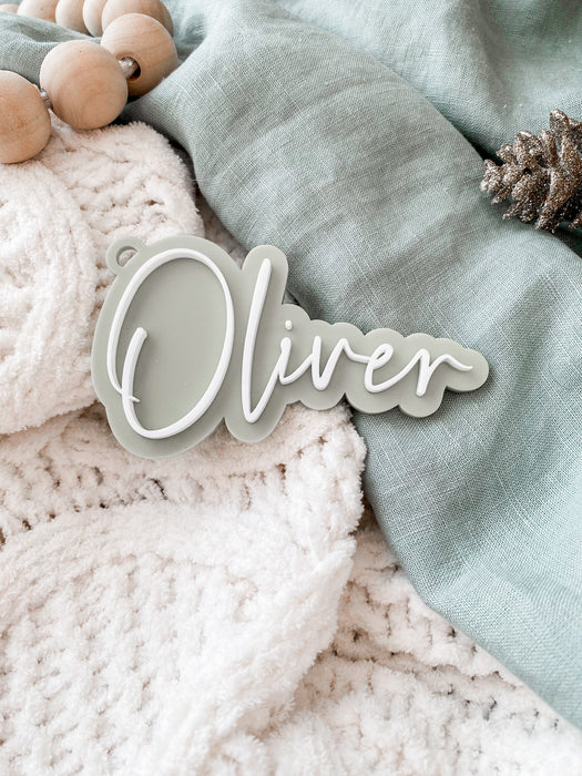 Double Layered Name Christmas Decoration