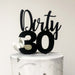 Custom Cake topper - 30th birthday cake topper by Elkwood Designs