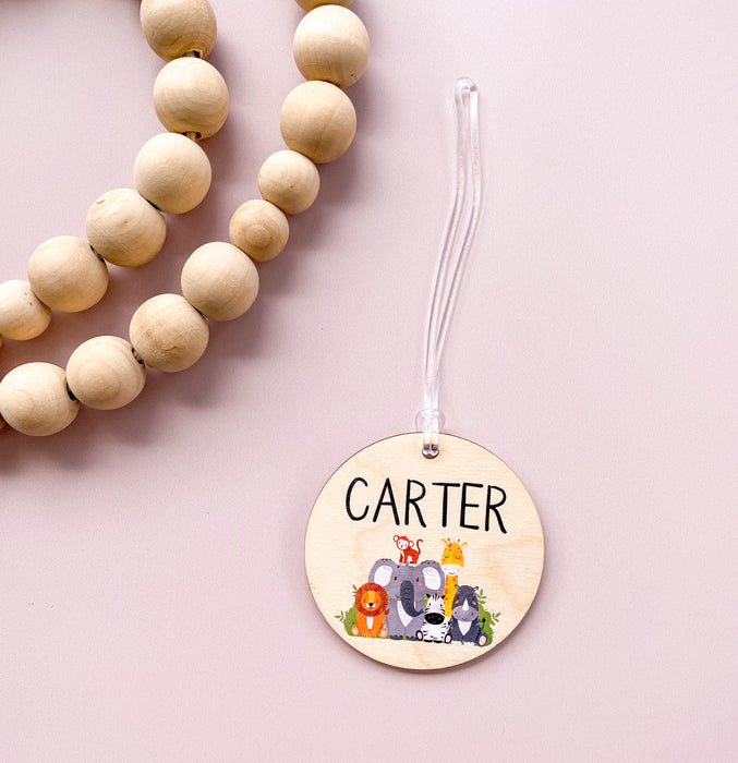 Kids Wooden Bag Tags - Various Designs