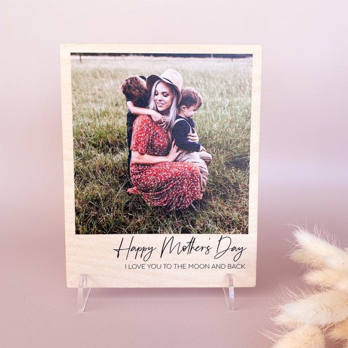 Mother's Day Poleroid Photo Plaque