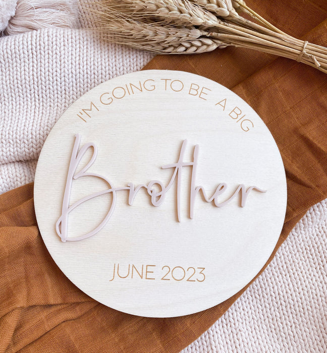Big Brother/ Big Sister Pregnancy Announcement Plaque