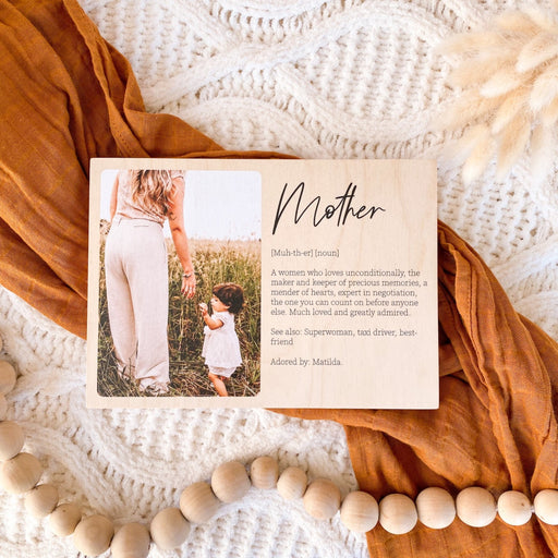 Mother's Day Wooden Photo Block