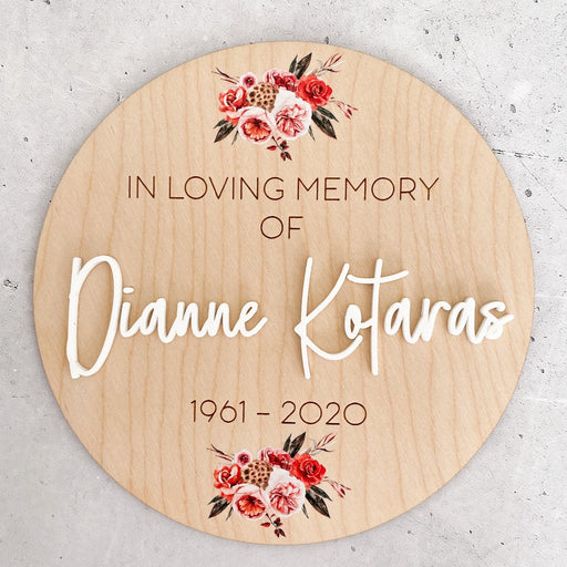 In Loving Memory of Plaque - Memorial Plaque