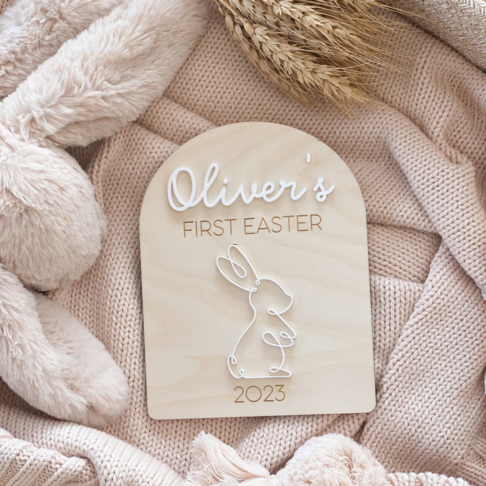 Bunny  First Easter Plaque