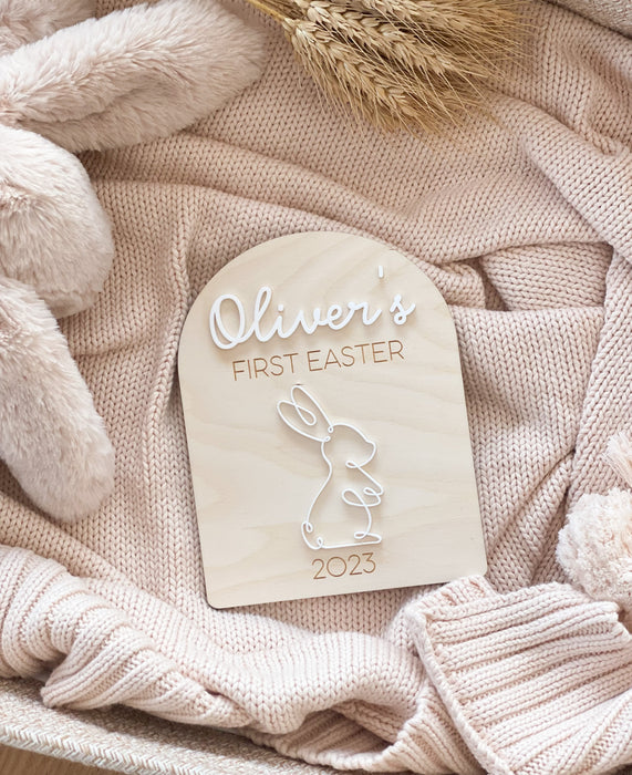 Bunny  First Easter Plaque