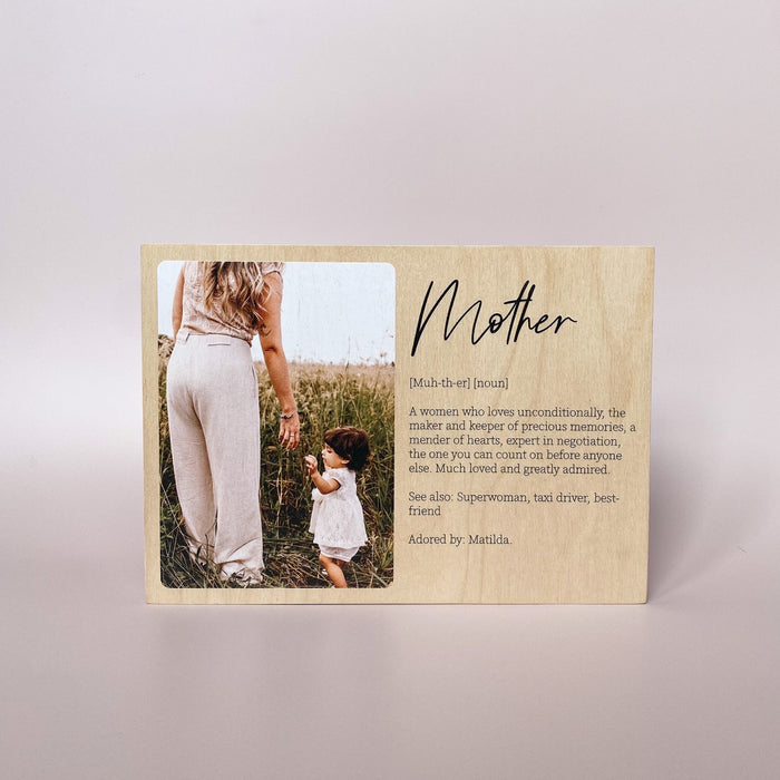 Mother's Day Wooden Photo Block