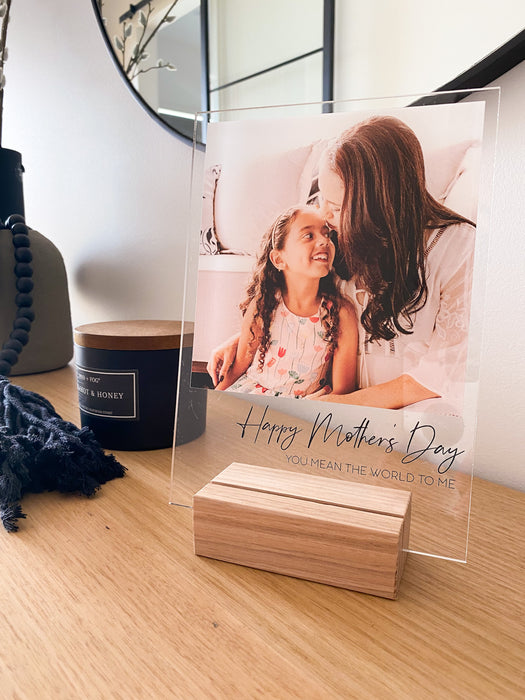 Mother's Day Poleroid Photo Plaque