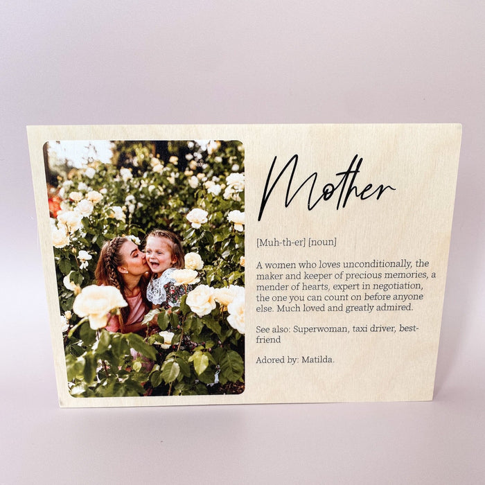 Mother's Day Wooden Photo Block