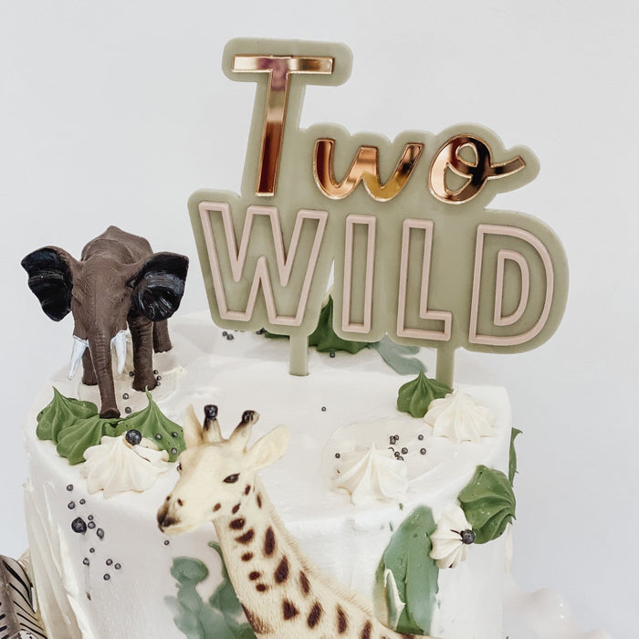 Two Wild Birthday Cake Topper