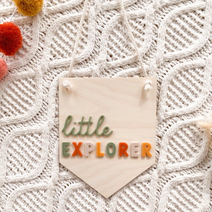 Little Explorer Playroom Sign