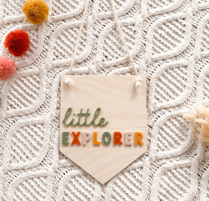 Little Explorer Playroom Sign