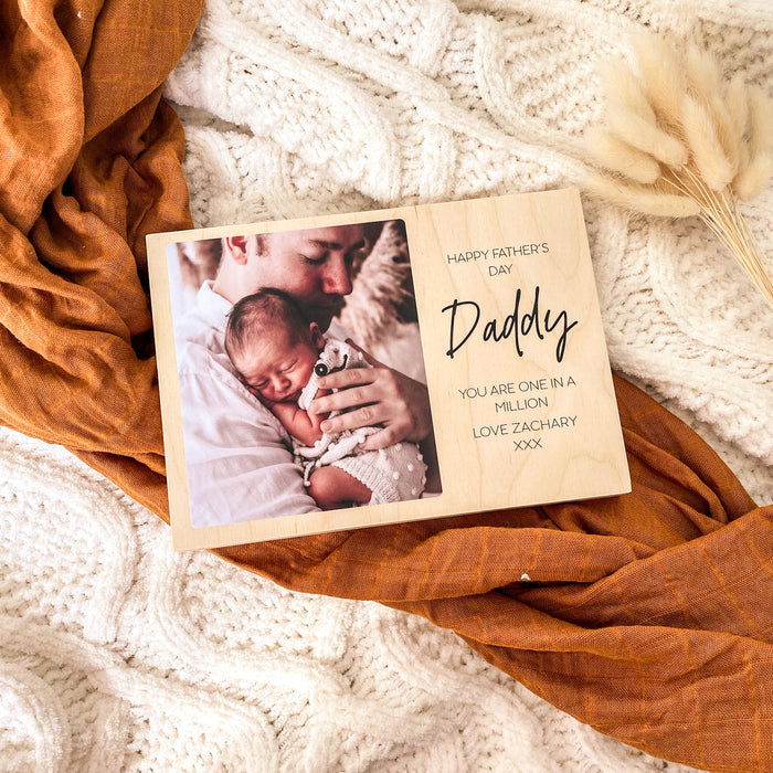 Father's Day Wooden Photo Block
