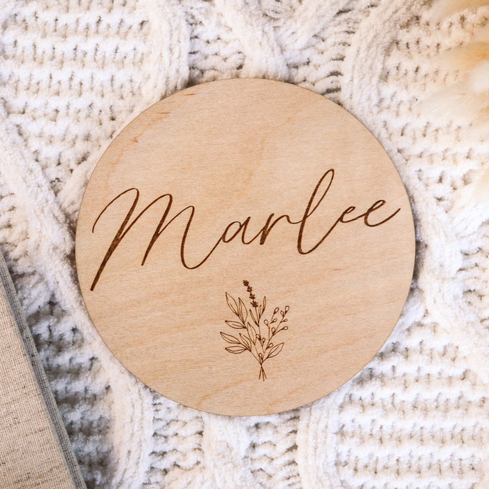 Wooden Engraved Name Plaque