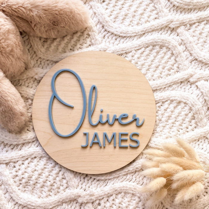 Wooden and Acrylic Name Plaque