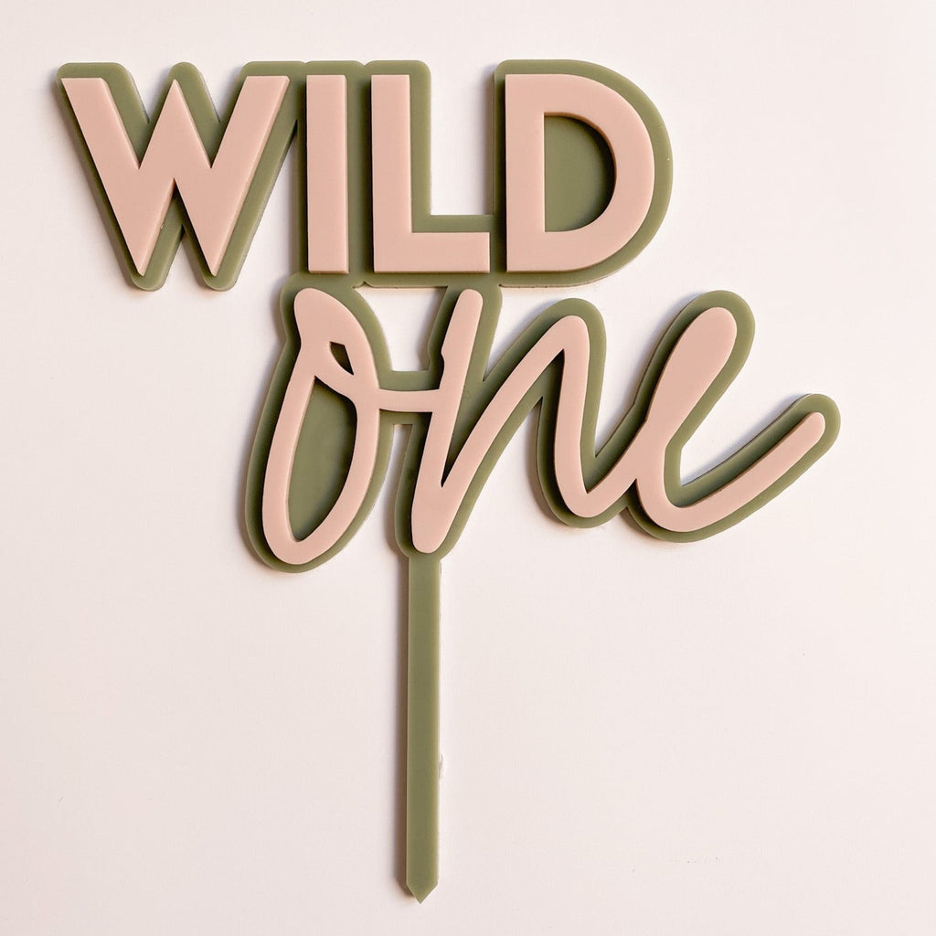 3d Wild One Birthday Cake Topper