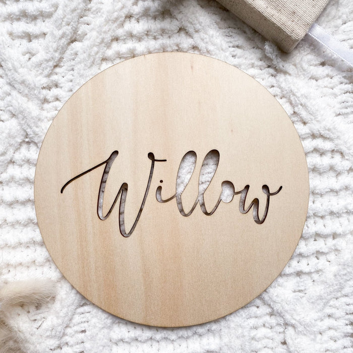 Wooden Name Plaque