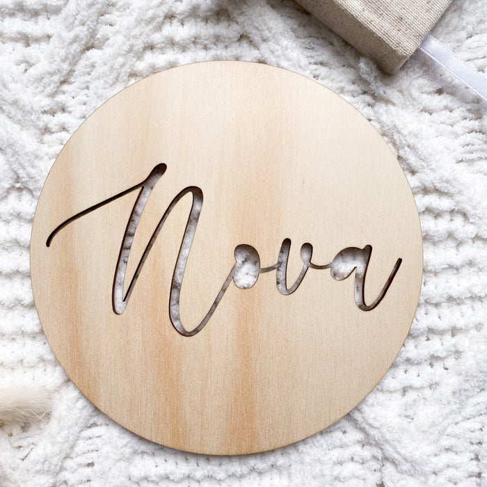 Wooden Name Plaque