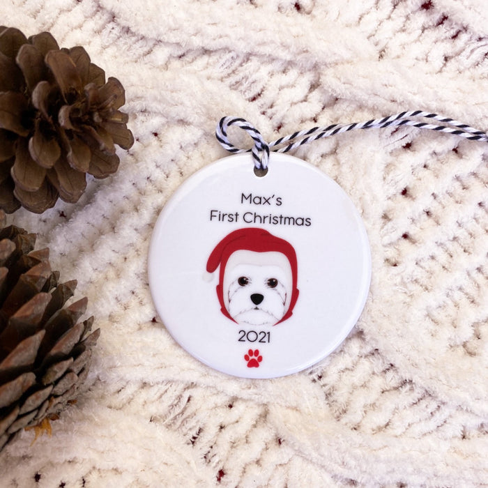 Personalised Dog Christmas Decorations