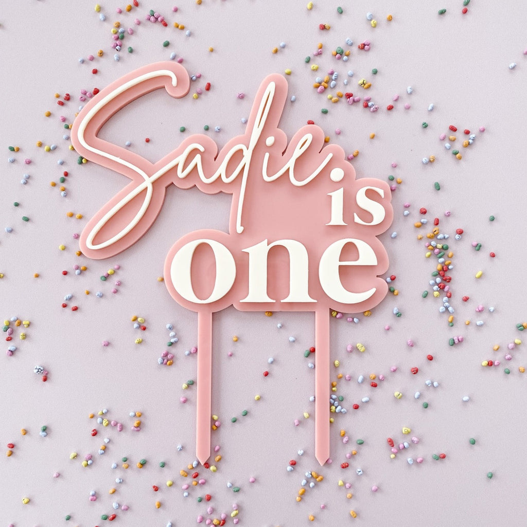 3D Birthday Cake Topper Elkwood Designs