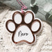 Dog Paw Print Christmas Tree Ornament