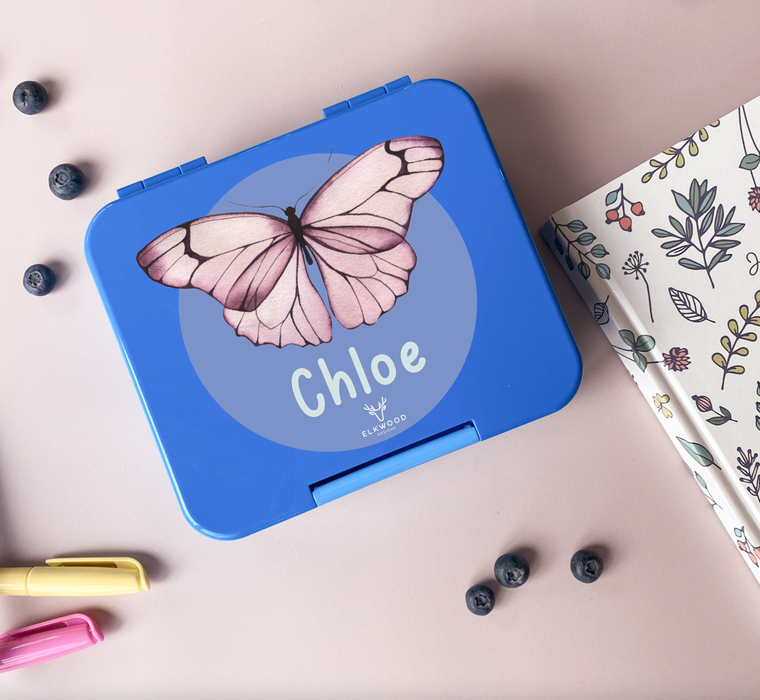 Personalised Mini Childrens Butterfly Bento Snack Box