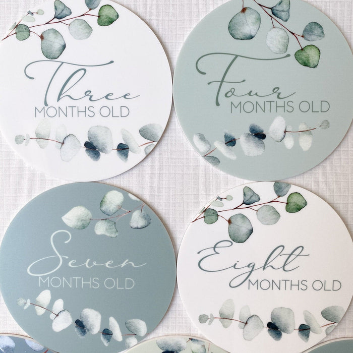 Eucalyptus Leaf Milestone Cards