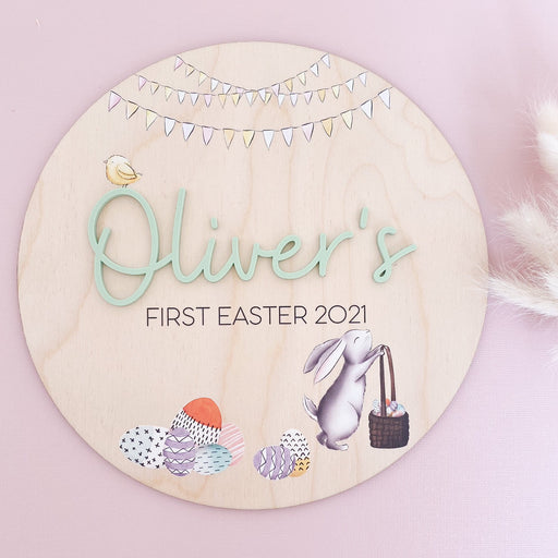 First Easter Bunny Plaque