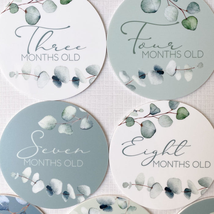 Eucalyptus Leaf Milestone Cards